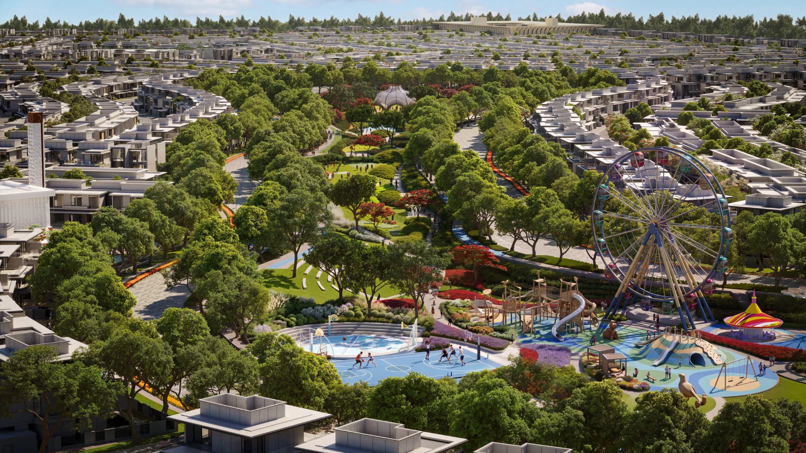 Central park and villas masterplan